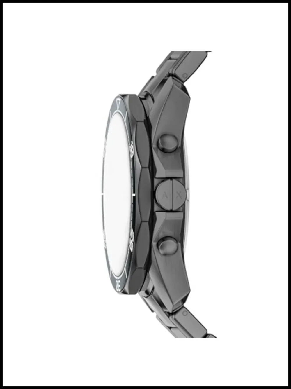 Mens Stainless Steel Chronograph Watch 100m Water Resistant Dive Inspired